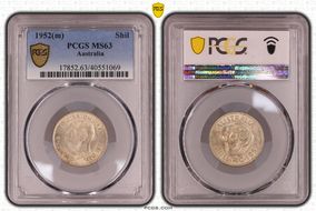 1952(m) Shil KM-46  Ag MS63