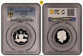 1998 20C 1910 Florin Silver PR70DCAM