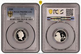 1988 $2 Silver PR69DCAM