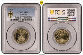 2016 $1 50 Yrs Decimal Currency MS65