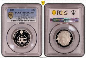 2016 20C 50 Yrs Decimal Currency PR70DCAM