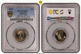 2018 $2 3rd Portrait 30th Ann. $2 Coin MS67