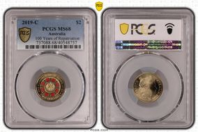 2019-C $2 100 Years of Repatriation Colorized MS68