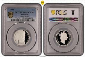 1996 $1 Parkes Ag PR69DCAM