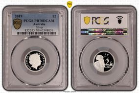 2019 $2 Silver PR70DCAM