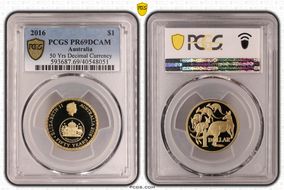 2016 $1 50 Yrs Decimal Currency PR69DCAM