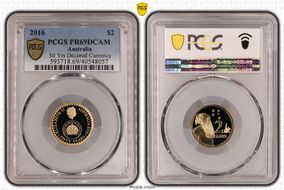 2016 $2 50 Yrs Decimal Currency PR69DCAM