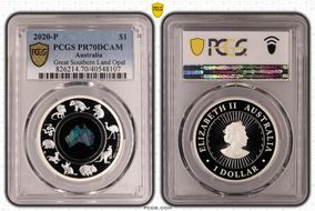 2020-P $1 Great Southern Land - Opal PR70DCAM