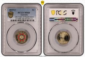 2019-C $2 100 Years of Repatriation Colorized MS68