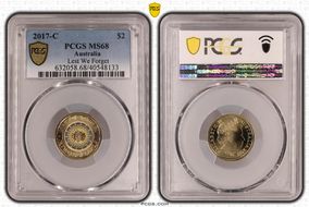 2017-C $2 Lest We Forget Colorized MS68