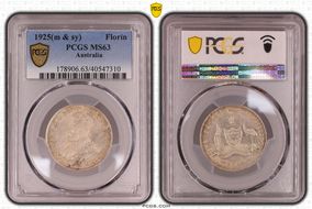 1925(m & sy) Florin MS63