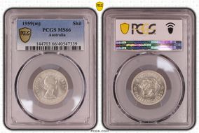 1959(m) Shil KM-59  Ag MS66