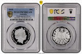 2010 50C Dodecagonal Silver PR70DCAM