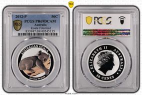 2012-P 50C Koala Colorized MS69