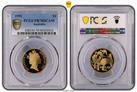 1991 $1 PR70DCAM