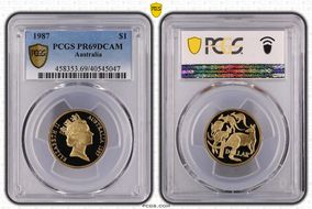 1987 $1 PR69DCAM