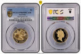 1988 $1 Aboriginal Art PR69DCAM