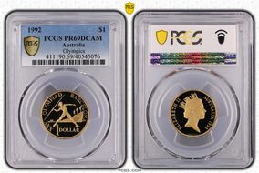 1992 $1 Olympics PR69DCAM