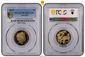 2013 $1 PR70DCAM