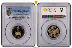 2016 $1 50 Yrs Decimal Currency PR69DCAM