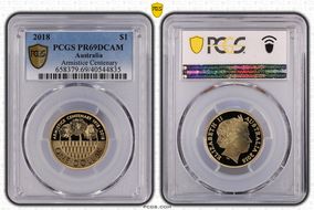 2018 $1 Armistice Centenary PR69DCAM