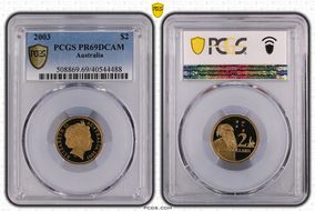 2003 $2 PR69DCAM