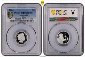 2004 $2 Silver PR70DCAM