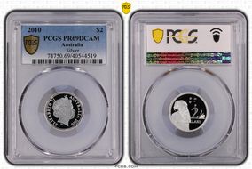 2010 $2 Silver PR69DCAM
