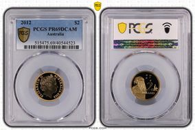 2012 $2 PR69DCAM