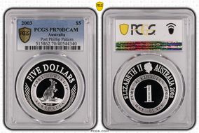 2003 $5 Port Phillip Pattern PR70DCAM