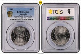 2018 50C Anzac Spirit-Resourceful MS66