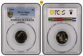 2014 $2 MS66