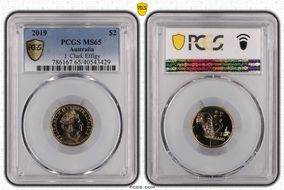 2019 $2 J. Clark Effigy MS65