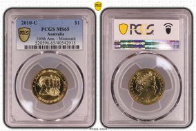 2010-C $1 100th Anniversary MS65