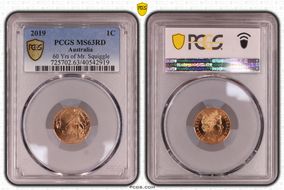 2019 1C 60 Yrs of Mr. Squiggle MS63RD