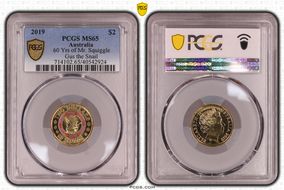 2019 $2 60 Yrs of Mr. Squiggle Gus the Snail Colorized MS65