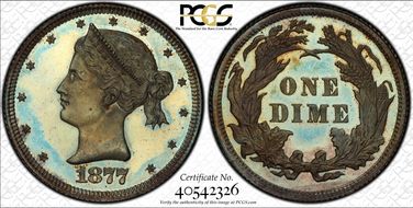 1877 10C J-1498 PR66+ BN