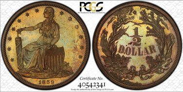 1859 50C J-250 PR65BN