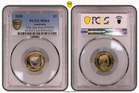 2020 $2 75th Ann End of WWII Colorized MS64