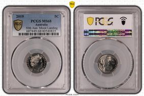 2019 5C 50th Ann. Moon Landing MS68