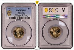 2018 $2 3rd Portrait 30th Ann. $2 Coin MS67