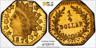 1874 25C BG-799Q MS66PL