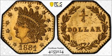 1881 25C BG-799BB MS65PL