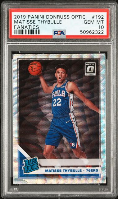 2019 Panini Donruss Optic #192 Matisse Thybulle PSA 10 on Goldin