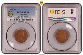 1966(p) 2C w/o SD initials AU58BN