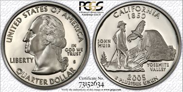 2005-S 25C California PR70DCAM