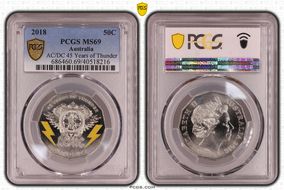 2018 50C AC/DC 45 Years of Thunder MS69
