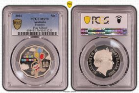 2016 50C Humpty Play School Colorized MS70