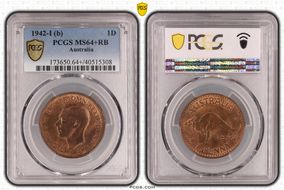 1942-I (b) 1D MS64+ RB