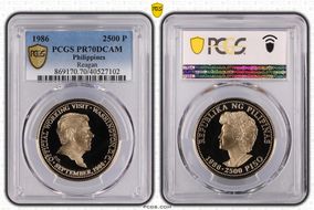 1986 2500 P Reagan PR70DCAM